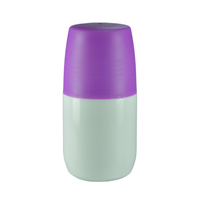 Flacon de déodorant en plastique de 50 ml pour cosmétiques, anti-transpirant, parfum pour le corps, flacon à bille en PP, flacon à bille