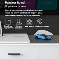 Dernier modèle de meuble TV carré rétractable avec tiroirs de rangement pour la maison Bon marché Prix bas Meuble TV de luxe blanc