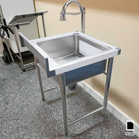 Type mobile détachable évier d'acier inoxydable de cuisine commerciale avec le bassin de vidange pour des hôtels et des restaurants