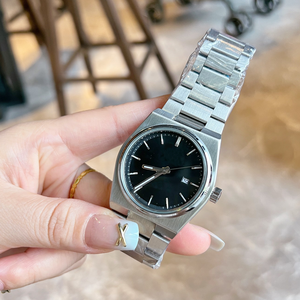 Montre automatique de luxe pour homme avec cadran bleu tonneau, bracelet en acier inoxydable bicolore, affichage de la date, montre-bracelet mécanique - Product Image 2