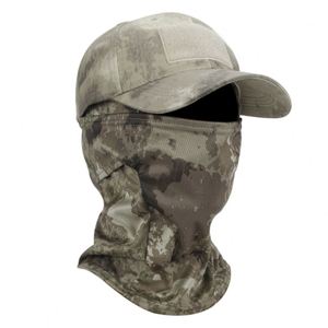 2PCS Outdoor Dustproof Scarf Integrated Hat Camouflage Breathable Suitable for Sports Fishing, <b>Hiking</b>, Outdoor Sun protection - Product Image 4