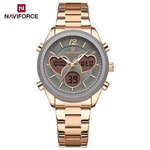 NAVIFORCE 5045 Orologio da Polso Elegante e Impermeabile per Donna con Doppio Display, Cinturino in Acciaio Inossidabile di Lusso - Product Image 2