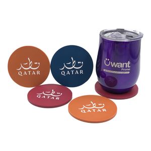 Sous-verre promotionnel en PVC, design personnalisé, style tendance, pour décoration de festival - Product Image 2