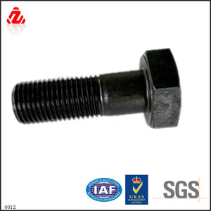 Pernos hexagonales de ultra alta resistencia a la tracción, grado 12.9, acero aleado templado para minería y equipo pesado - Product Image 1