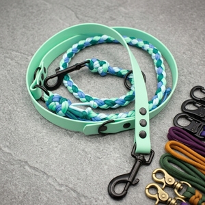 Luxury Waterproof <strong>Dog</strong> Collar and Leash Set Smell Proof PVC Coated Webbing Braided Paracord Pet Collar Leash Sets for Large <strong>Dogs</strong> - Product Image 3