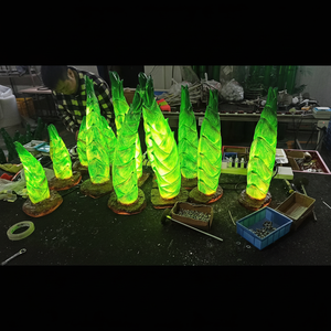 Customized 3d Shoot Led <b>Light</b> Ip65 Waterproof Resin Fiberglass Design Outdoor Wedding Christmas Diwali Ramadan Landscape - Product Image 1