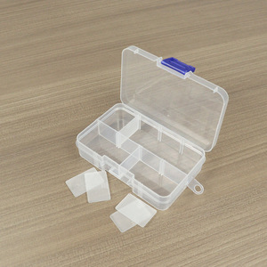 Transparent PP Plastic <b>Storage</b> <b>Box</b> 8 Compartments Detachable For Jewelry Parts Samples <b>Small</b> Items Organization - Product Image 1