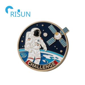 Fábrica personalizada Esmalte 3D Fuerza espacial de la NASA Astronauta Moneda de desafío conmemorativo Moneda de Comando Espacial de EE. UU. - Product Image 5