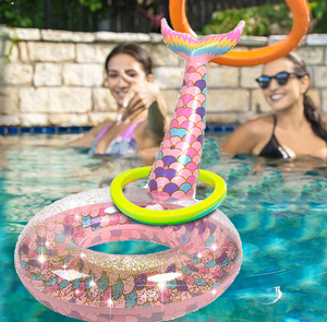 ห่วงยางว่ายน้ำรูปหางนางเงือกประดับเลื่อม - Product Image 6