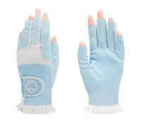 Prêt à expédier des gants de golf en microfibre à doigts ouverts à la mode pour dames avec logo personnalisé pour dames accessoires de golf à usage manuel