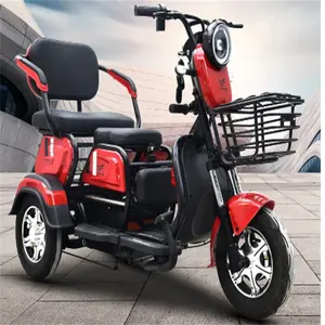 Yetişkin elektrikli yolcu üç tekerlekli bisiklet Scooter için çok fonksiyonlu üç tekerlekli elektrikli üç tekerlekli bisiklet-elektrikli üç teker bisikletler