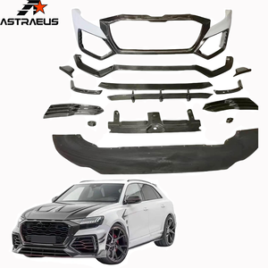 Convient pour <span class=keywords><strong>Audi</strong></span> <span class=keywords><strong>Q8</strong></span> Version améliorée RSQ8A Pare-chocs avant Kit de carrosserie semi-carbone - Product Image 1