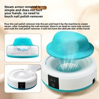 Dissolvant de vernis à ongles électrique 24W, élimination rapide du gel par vapeur, portable et efficace pour salon et usage domestique, en plastique PP durable