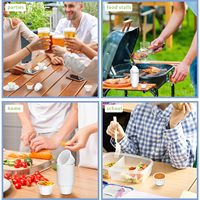 Mini-coupelles personnalisées de qualité alimentaire pour tartelettes, écologiques, jetables, recyclables, pour biscuits, sauces et condiments, avec couvercles