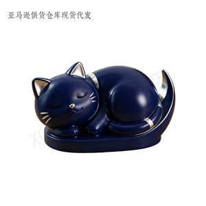 Estatua de Gato de Poliresina Personalizada, Posición de Salto Divertida sobre Base Solar, Adorno de Escritorio Alegre, Regalo para Compradores de EE. UU. y Europa - Product Image 5