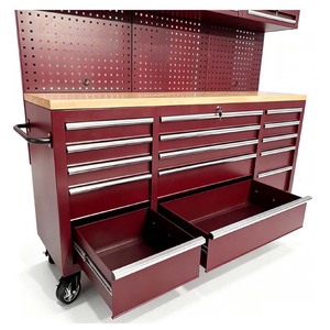 Station de travail modulaire combinée pour garage et atelier, armoire à outils avec 12 tiroirs, capacité de charge de 200 kg, OEM/OBM, verrouillable, roulettes réglables - Product Image 1