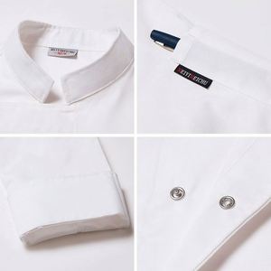 Wholesale Custom Logo Women's Twill <b>Chef</b> Coat Hot Sale Uniform Hotel & Restaurant Kitchen Work for Cooking - Product Image 4