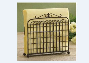 Elegant Silver Aluminum Standing Napkin Holder Sleek Metal Design for Tabletop or Countertop Decoration - Product Image 6