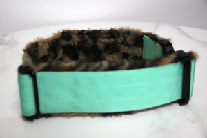 <span class=keywords><strong>Collar</strong></span> de perro Sherpa ajustable de lujo para mascotas, nailon resistente, liberación rápida, acolchado, características personalizadas, patrón sólido, estilo de felpa - Product Image 3