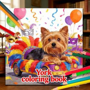 Cuadernos <span class=keywords><strong>de</strong></span> Colorear Deluxe York, Cuaderno Personalizado con Cubierta <span class=keywords><strong>de</strong></span> 250 g/m², Libro para Colorear para Adultos, Niños, Regalos, Amigos, Parejas, Material Escolar - Product Image 1