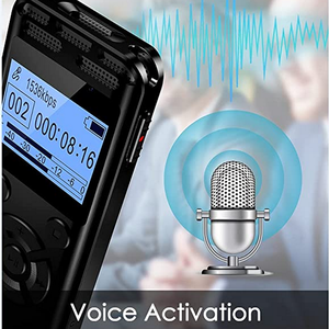 Portable Voice Activated Recorder 8GB <b>Storage</b> DSP Noise Reduction Digital Audio Recorder for Lecture Conference - Product Image 5