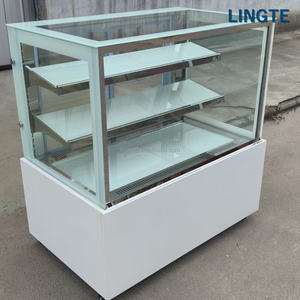 Vitrine réfrigérée commerciale <span class=keywords><strong>vintage</strong></span> en verre <span class=keywords><strong>noir</strong></span> pour gâteaux et pâtisseries avec refroidisseur à croûte croustillante - Product Image 5