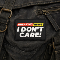 Badge de moral en PVC 3D souple avec boucle auto-agrippante, personnalisable, prêt à l'emploi, idéal pour les casques tactiques – Nouveauté !