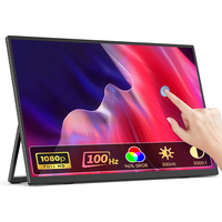 Moniteur portable Eimio 21,5 pouces IPS à écran tactile, extension d'ordinateur portable, port Type-C, Plug & Play, double écran, fabrication OEM ODM