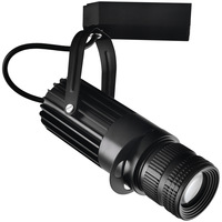 Projecteur LED réglable éclairage de musée aluminium noir 10W COB plafonnier sur rail