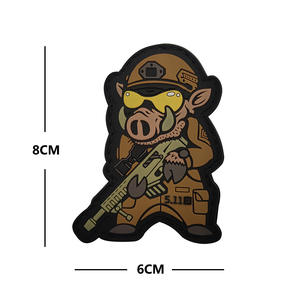 Sea Guest Cross-border 511 Donut Skull Teacup PVC Soft Rubber Eco-Friendly <strong>Yoda</strong> Tactical Backpack Spirit Badge Sticker - Product Image 6