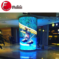 Pantalla LED Flexible para Interiores X,X de Bajo Consumo, Panel LED Curvable para Decoración de Galerías de Arte