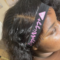 Bande élastique réglable de maquillage pour la fabrication de perruques bandeau de cheveux vierges ceinture velcro bandes de fusion sans oreilles