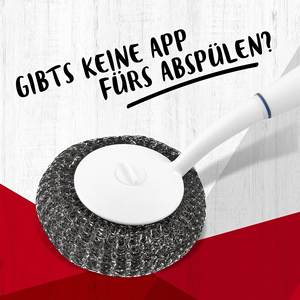 Brosse à vaisselle en maille d'acier avec matériau PP antidérapant pour le nettoyage de la salle de bain et de la cuisine - Product Image 1