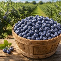 Pasokan Massal Blueberry Beku IQF Segar Berkualitas Tinggi Ekspor Global Grade A Buah-buahan