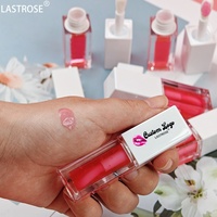 Nouvelle tendance blanc Tube paillettes lèvres repulpant huile couleur changeante lèvres repulpant brillant nourrissant hydratant soin des lèvres boîte rose