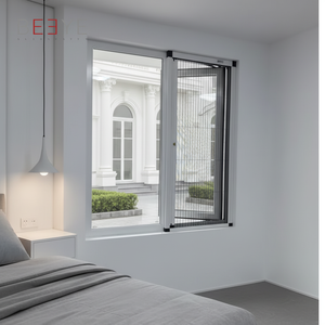 <span class=keywords><strong>Moustiquaire</strong></span> de fenêtre moderne en aluminium sur mesure pour chambre, cuisine, salon – Anti-insectes, lavable, pour la maison - Product Image 5