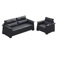 Ensembles de canapés en cuir de direction Mobilier de réception et de bureau bon marché avec fonction inclinable Design populaire pour salle de bureau