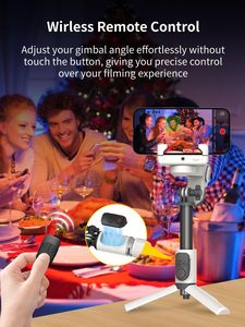 Stabilisateur à cardan 4 en 1 pour iPhone, trépied Sefie Stick avec suivi automatique du visage pour l'enregistrement vidéo Tik Tok, avec rotation à 360 ° - Product Image 5