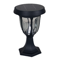 Lumière extérieure de pilier de porte de colonne à énergie solaire de post-montage en aluminium ip65 imperméable
