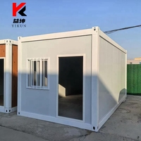Petit conteneur modulaire en acier moderne préfabriqué pour maison pliable mobile emballage plat pour cuisine salon