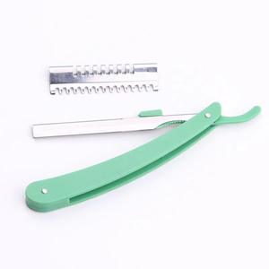 Giá rẻ bán buôn Salon gấp râu cạo dao cạo có thể gập lại lưỡi thép không gỉ Tóc Dao cạo tóc cắt lưỡi cho nam giới - Product Image 3