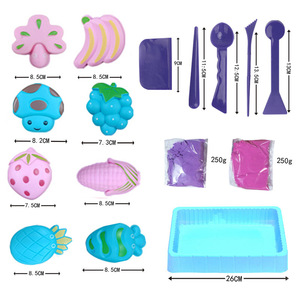 Cross-border Hot-selling Space Sand Full Set of Power Magic Sand Table with Fruit Ice Cream Mold Children Play Sand Toy Set - Product Image 6