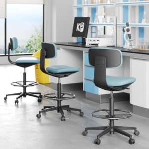 Chaise de laboratoire médicale dentaire chimique scientifique, chaise pour prélèvement sanguin, échantillons, <span class=keywords><strong>recherche</strong></span>, usage <span class=keywords><strong>clinique</strong></span>, tabourets de laboratoire - Product Image 1