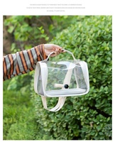Sac de transport pliable et respirant en tissu Oxford transparent pour perroquet et oiseaux, avec fermeture éclair – Vente chaude