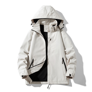 Couples outdoor jacket men's autumn and winter three-in-one detachable plus velvet padded coat jacket fashion comfortable hot - Product Image 3