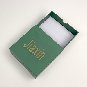 Custom Logo Rigid Paper Sliding Drawer Jewelry Packaging Box with Jewelry Insert Holder Small Gift Box - Product Image 5