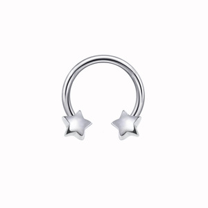 Anneau de nez en forme de fer à cheval en acier inoxydable, bijoux de piercing unisexe, cadeau pour ornement de septum, DQ00076 - Product Image 4
