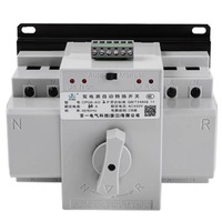 Interrupteur de transfert automatique domestique à double alimentation 2P4P Triphasé Quatre fils ATS Disjoncteurs à boîtier moulé Capacité de coupure 10kA