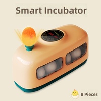 Incubadora de Huevos Inteligente para 8 Huevos, Incubadora Digital Automática para Huevos de Codorniz y Gallina