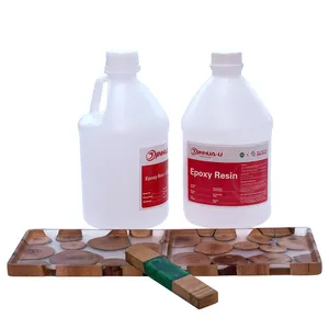 Liquid Glass Transparent Epoxy Resin Glue And Hardener 2:1 Table Resin Epoxy For Flowers Table Top
